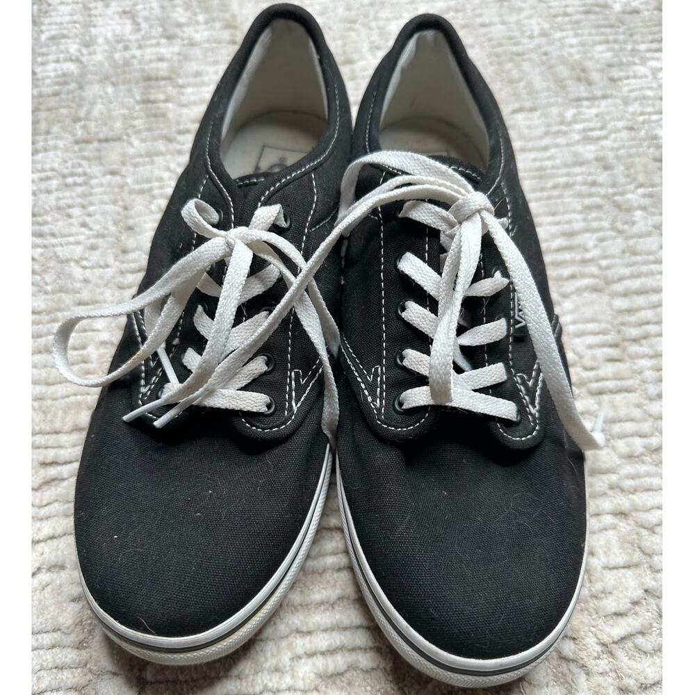 Vans Black Classic Lace Up Sneaker - Picture 2 of 8